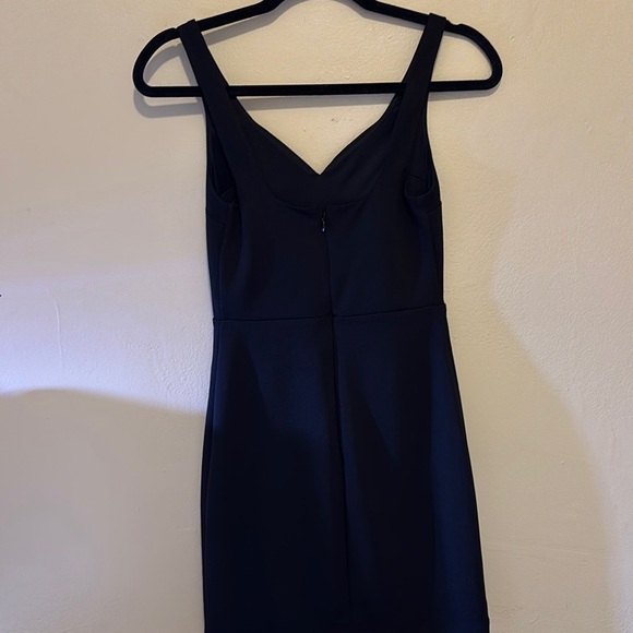 Express Black Sheath Mini Dress V-Neck Sleeveless - Picture 2 of 2